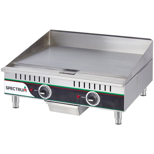 Winco Spectrum EGD-24M 24″ Electric Counter top Griddle, Two Heat Zones - Maltese & Co New and Used  restaurant Equipment 