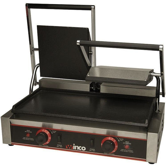 Winco - ESG-2 - Sandwich Grill, Double, 9" Flat Plates, 120V - Countertop - Maltese & Co New and Used  restaurant Equipment 