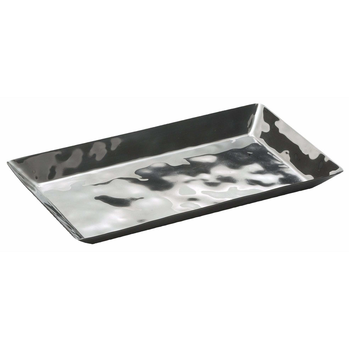 Winco - HPO-12 - Premium Display Tray, Oblong, 12-5/8" x 7-1/4" x 1", Extra Heavy, Stainless Steel - Buffet Service - Maltese & Co New and Used  restaurant Equipment 