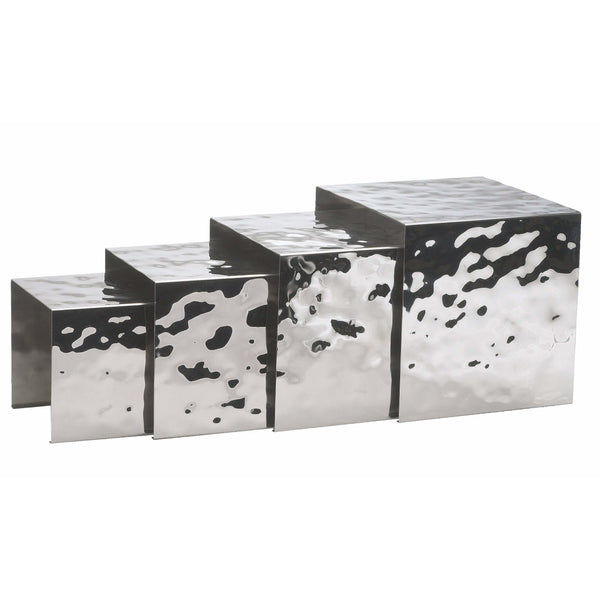 Winco - HRS-4 - Premium Display Riser Set, 4pcs, Stainless Steel - Buf ...