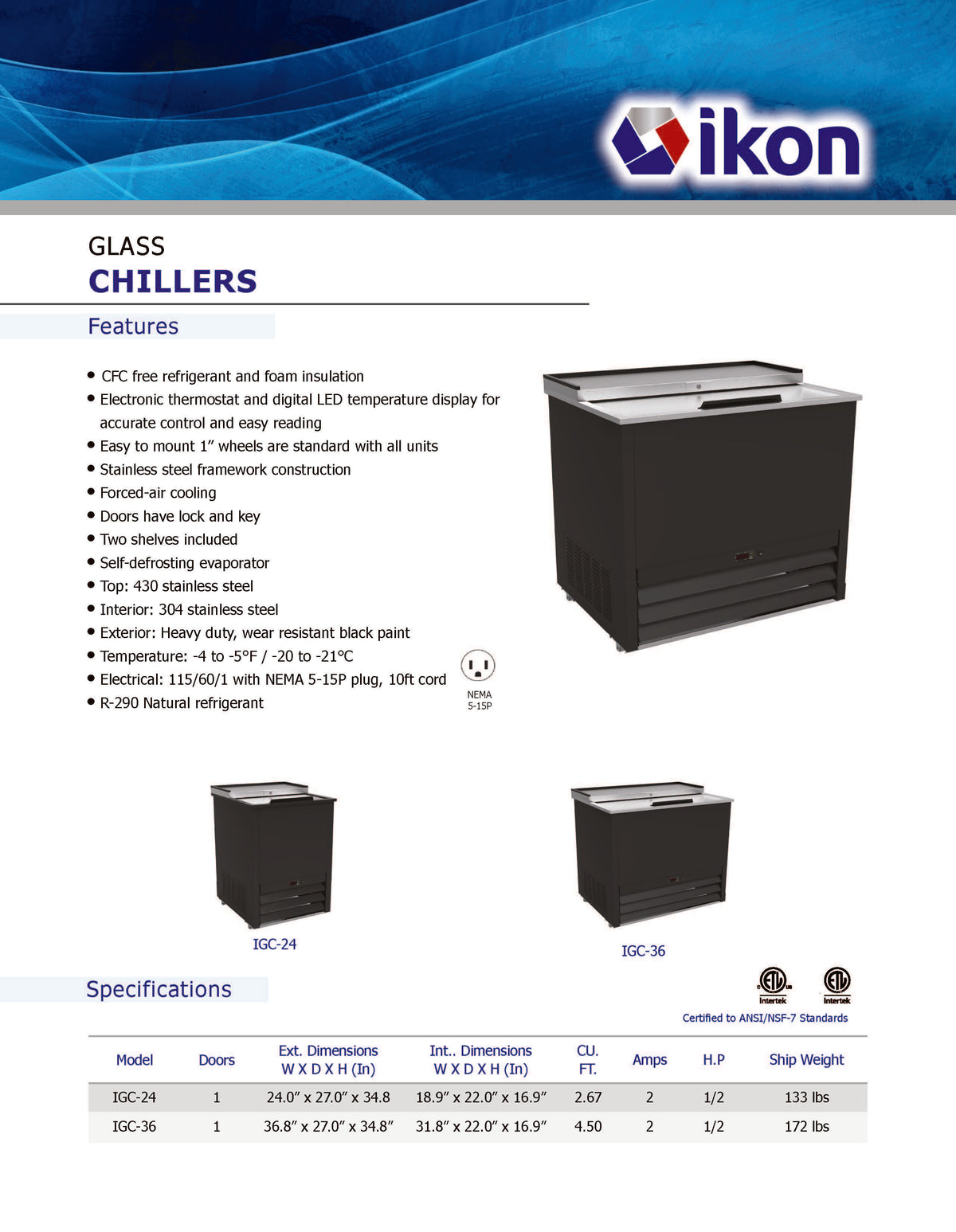 IKON - IGC36 - Glass Chiller - Brand New - Maltese & Co New and Used  restaurant Equipment 