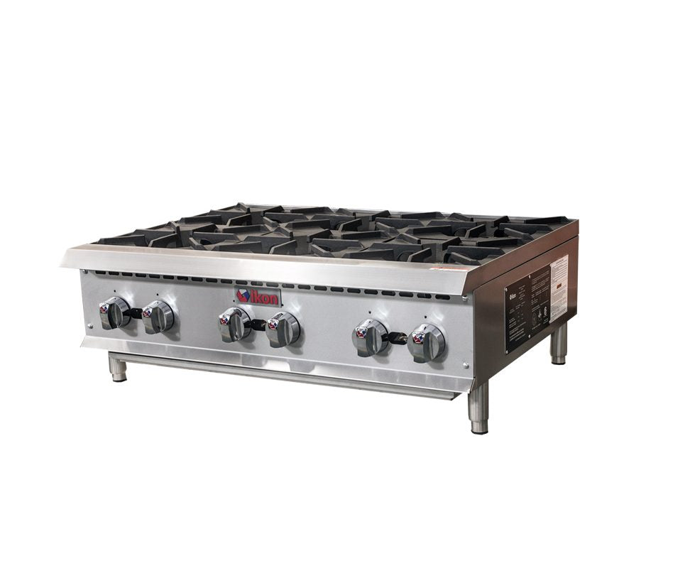 IKON COOKING - IHP-6-36 - Gas Hotplate - 6 burner - Brand New - Maltese & Co New and Used  restaurant Equipment 