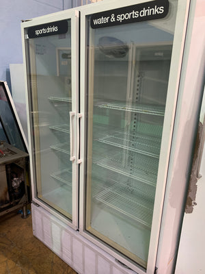Master Bilt Two Door Refrigerated Merchandiser - Maltese & Co New and Used  restaurant Equipment 