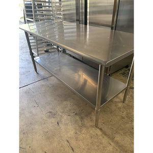 USED  Stainless Steel Worktable 72"Wx30"D 685-V10 - Maltese & Co New and Used  restaurant Equipment 