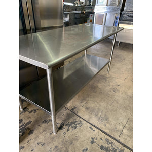 USED  Stainless Steel Worktable 72"Wx30"D 685-V10 - Maltese & Co New and Used  restaurant Equipment 