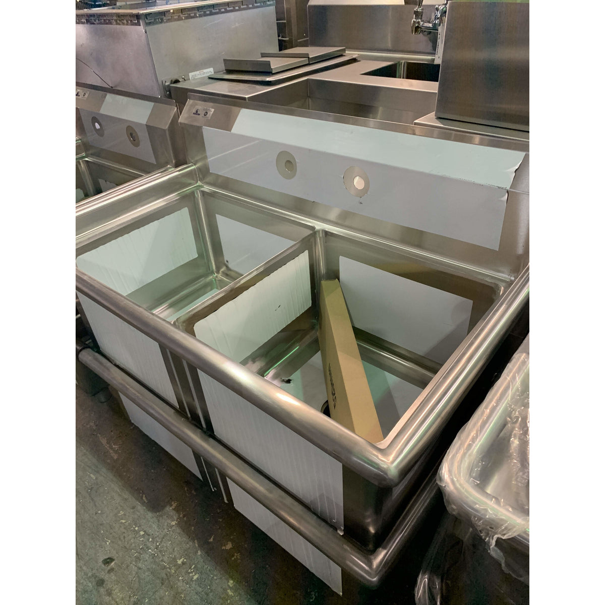 STORTEC S18-20 41" TWO COMPARTMENT SINK - Maltese & Co New and Used  restaurant Equipment 