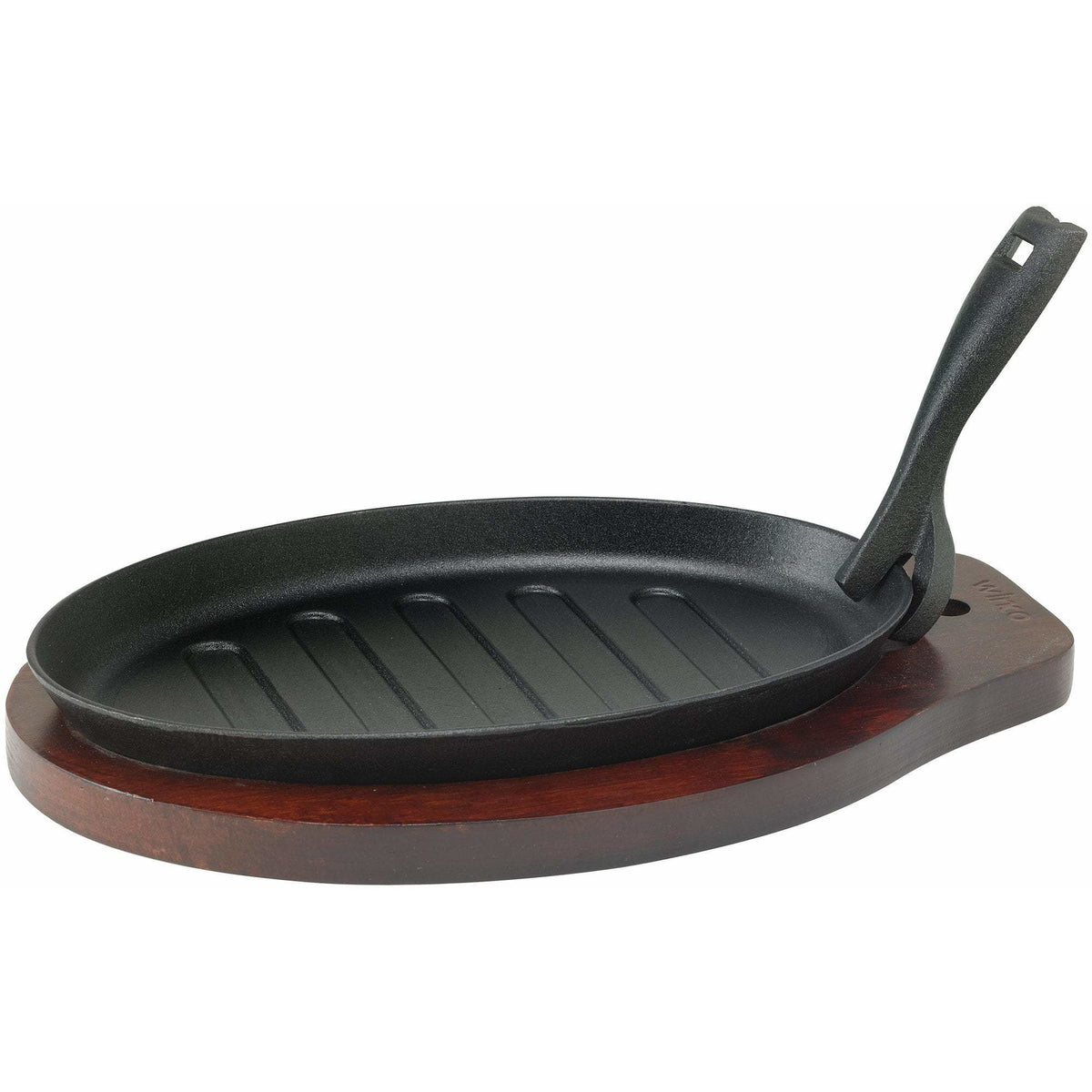 Winco - ISP-3 - Steak Platter w/Gripper, 3-pc Set, Cast Iron - Tabletop - Maltese & Co New and Used  restaurant Equipment 
