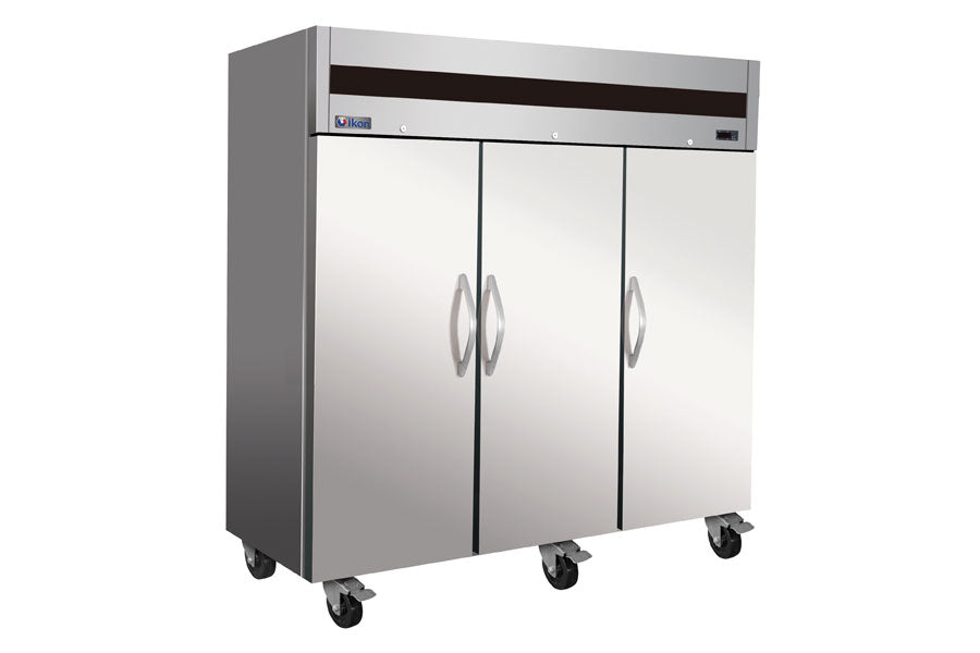 IKON - IT82F-DV - Three Door Stainless Steel Upright Top Mount Freezer - Brand New - Maltese & Co New and Used  restaurant Equipment 