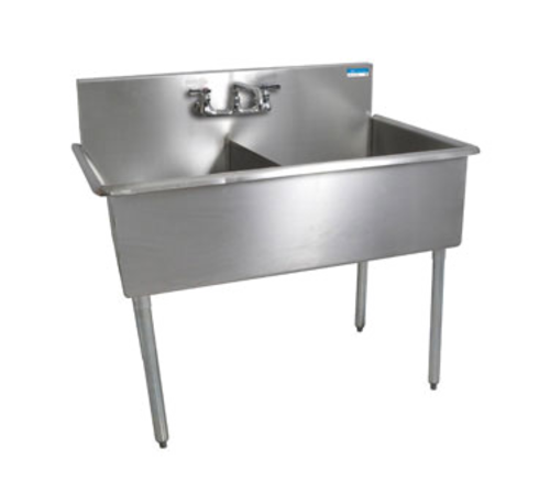 2 Compartment Sink - Steel Works - Maltese & Co