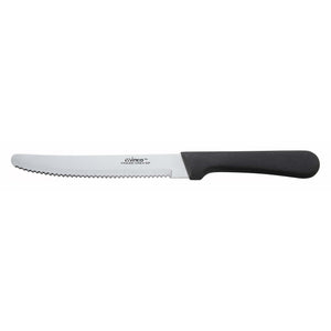 Winco - K-50P - Steak Knives, 5" Blade, Black PP Hdl, Round Tip - Flatware - Maltese & Co New and Used  restaurant Equipment 