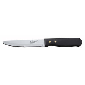Winco - K-85P - Jumbo Steak Knives, 5" Blade, Black Plastic Hdl - Flatware - Maltese & Co New and Used  restaurant Equipment 