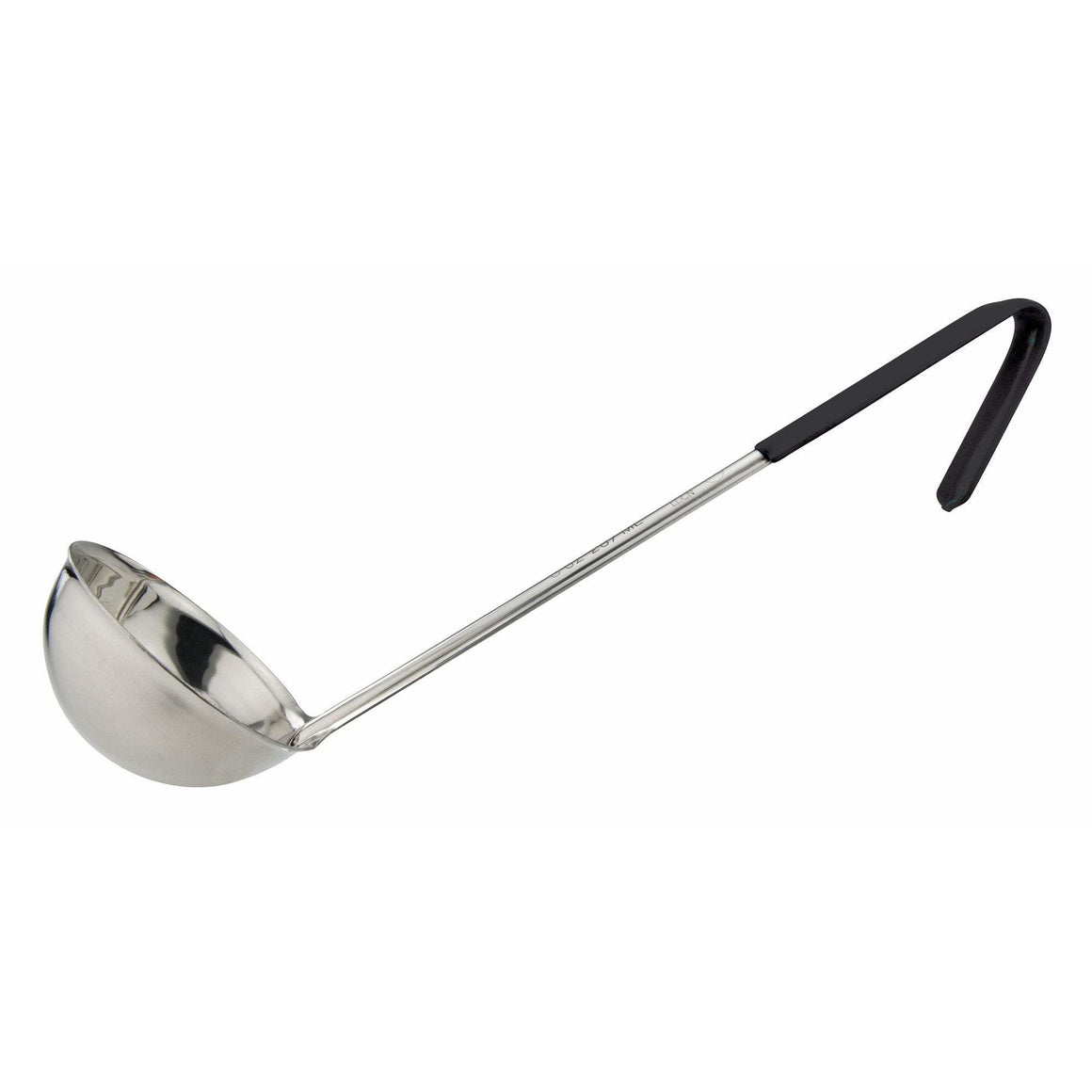 Winco - LDCN-8K - Winco Prime One-piece Stainless Steel 8oz Ladle, Black, NSF - Kitchen Utensils - Maltese & Co New and Used  restaurant Equipment 