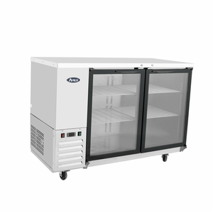 ATOSA - MBB48GGR - BACK BAR COOLER TWO GLASS DOOR - Maltese & Co