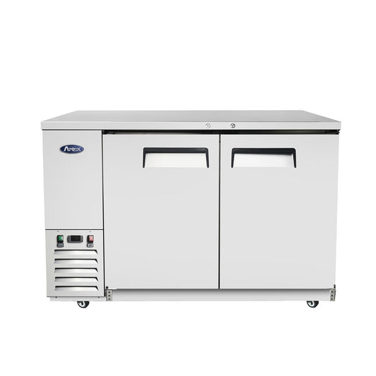 Atosa MBB59GR 59'' Back Bar Cooler - Stainless Steel Exterior & Interior - 17.3 Cubic Ft - Maltese & Co New and Used  restaurant Equipment 