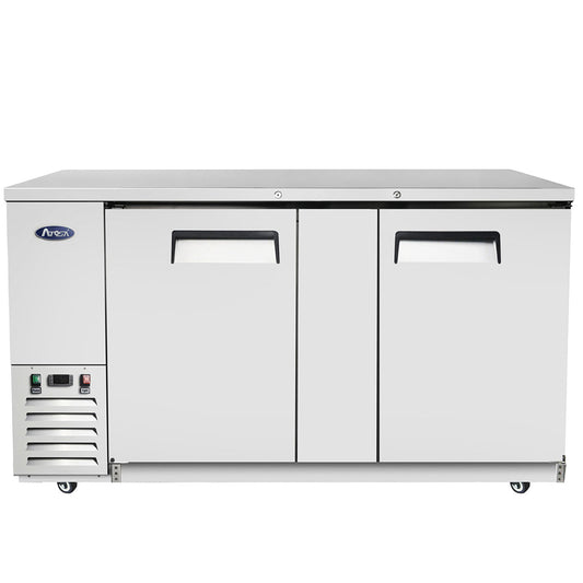 Atosa MBB69GR 69'' Back Bar Cooler - Stainless Steel Exterior & Interior - 21.5 Cubic Ft - Maltese & Co New and Used  restaurant Equipment 