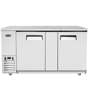 Atosa MBB69GR 69'' Back Bar Cooler - Stainless Steel Exterior & Interior - 21.5 Cubic Ft - Maltese & Co New and Used  restaurant Equipment 