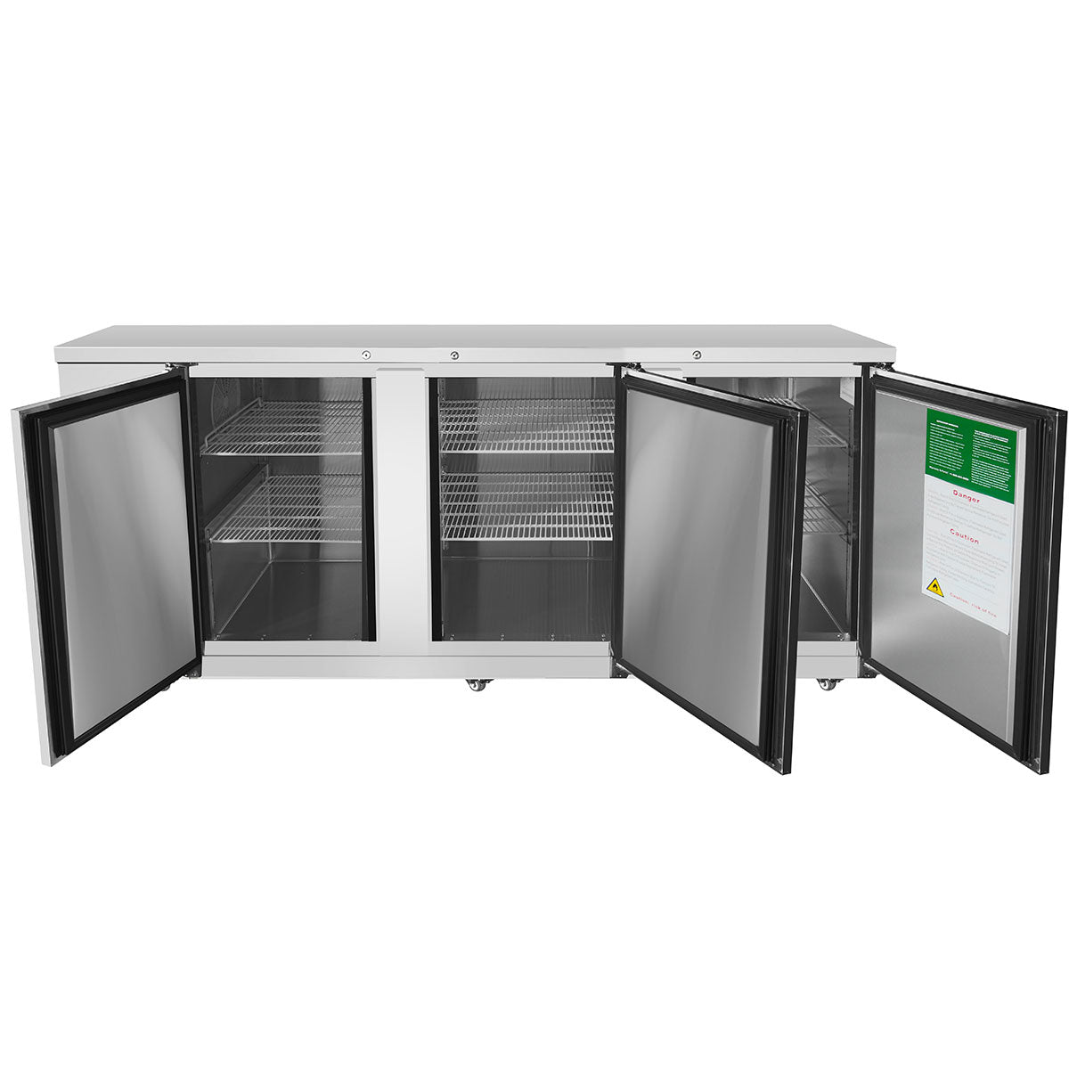 Atosa MBB90GR 90'' Back Bar Cooler - Stainless Steel Exterior & Interior - 30.1 Cubic Ft - Maltese & Co New and Used  restaurant Equipment 