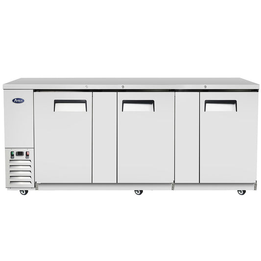 Atosa MBB90GR 90'' Back Bar Cooler - Stainless Steel Exterior & Interior - 30.1 Cubic Ft - Maltese & Co New and Used  restaurant Equipment 