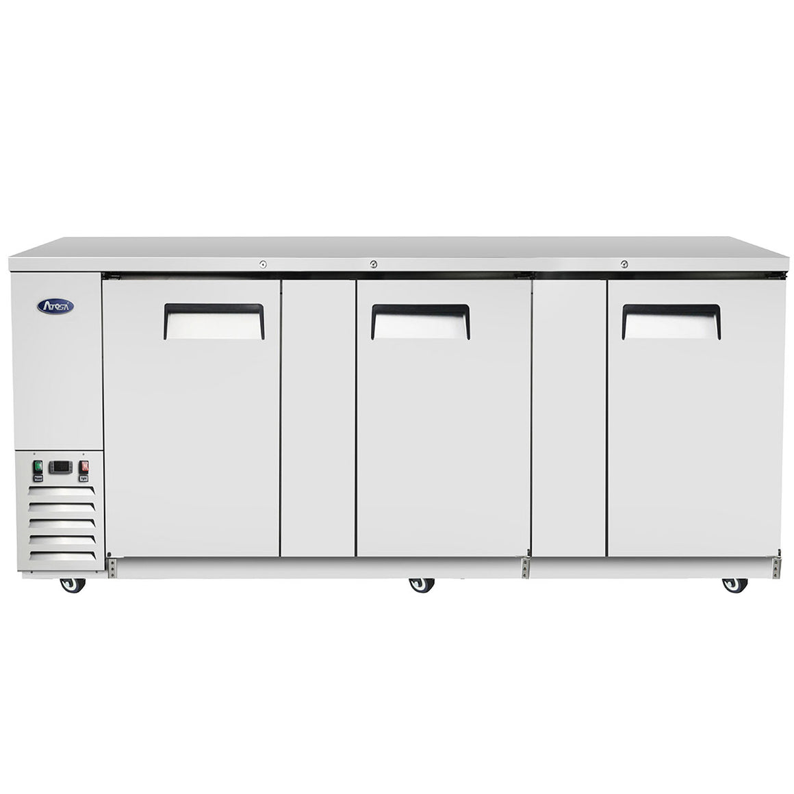 Atosa MBB90GR 90'' Back Bar Cooler - Stainless Steel Exterior & Interior - 30.1 Cubic Ft - Maltese & Co New and Used  restaurant Equipment 