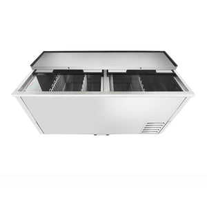 Atosa MBC65 65'' Bottle Cooler - Stainless Steel Exterior & Interior - 16.4 Cubic Ft - Maltese & Co New and Used  restaurant Equipment 