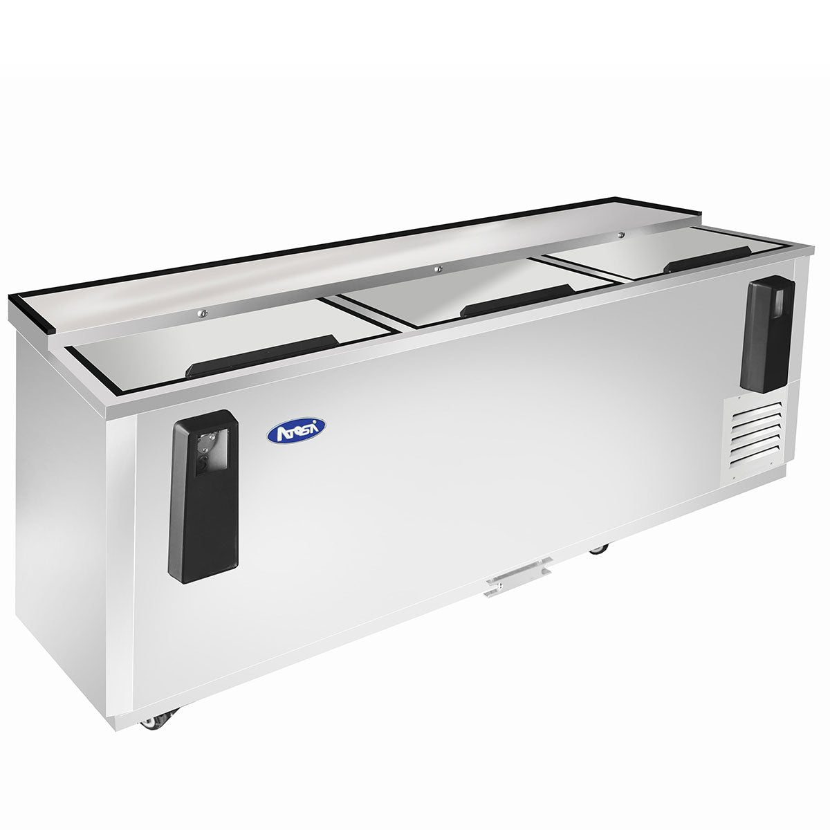 Atosa MBC80 80'' Bottle Cooler - Stainless Steel Exterior & Interior - 21.2 Cubic Ft - Maltese & Co New and Used  restaurant Equipment 
