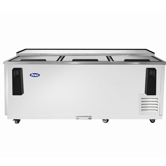 Atosa MBC80 80'' Bottle Cooler - Stainless Steel Exterior & Interior - 21.2 Cubic Ft - Maltese & Co New and Used  restaurant Equipment 
