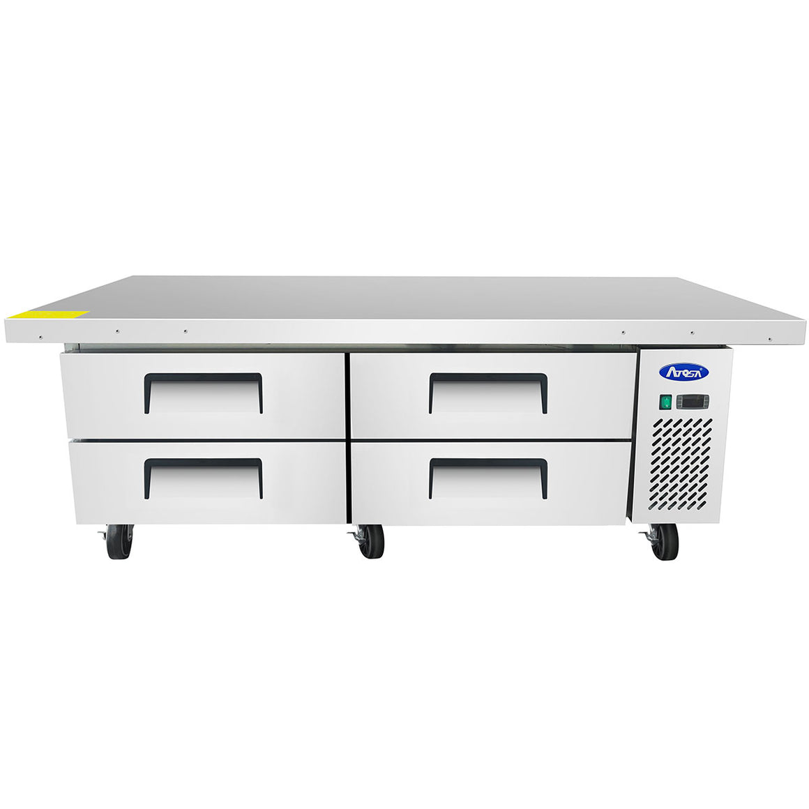 Atosa MGF8454GR 76'' Extended Top Chef Base with 72'' Cabinet - 12.1 Cubic Ft - Maltese & Co New and Used  restaurant Equipment 