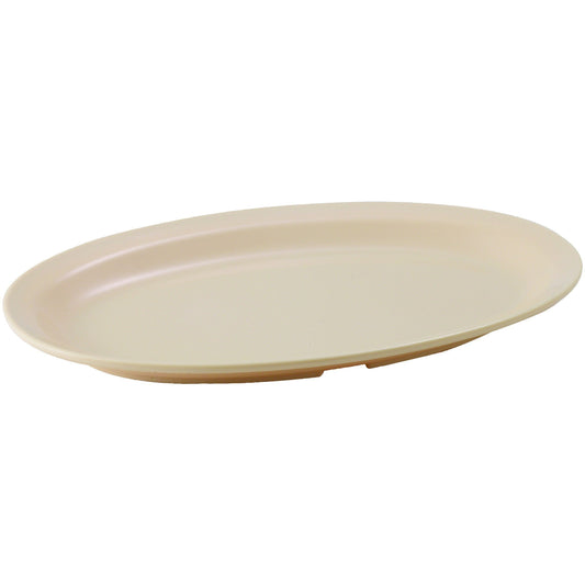 Winco - MMPO-118 - 11-1/2" x 8" Melamine Oval Platters, Narrow Rim, Tan - Dinnerware - Maltese & Co New and Used  restaurant Equipment 