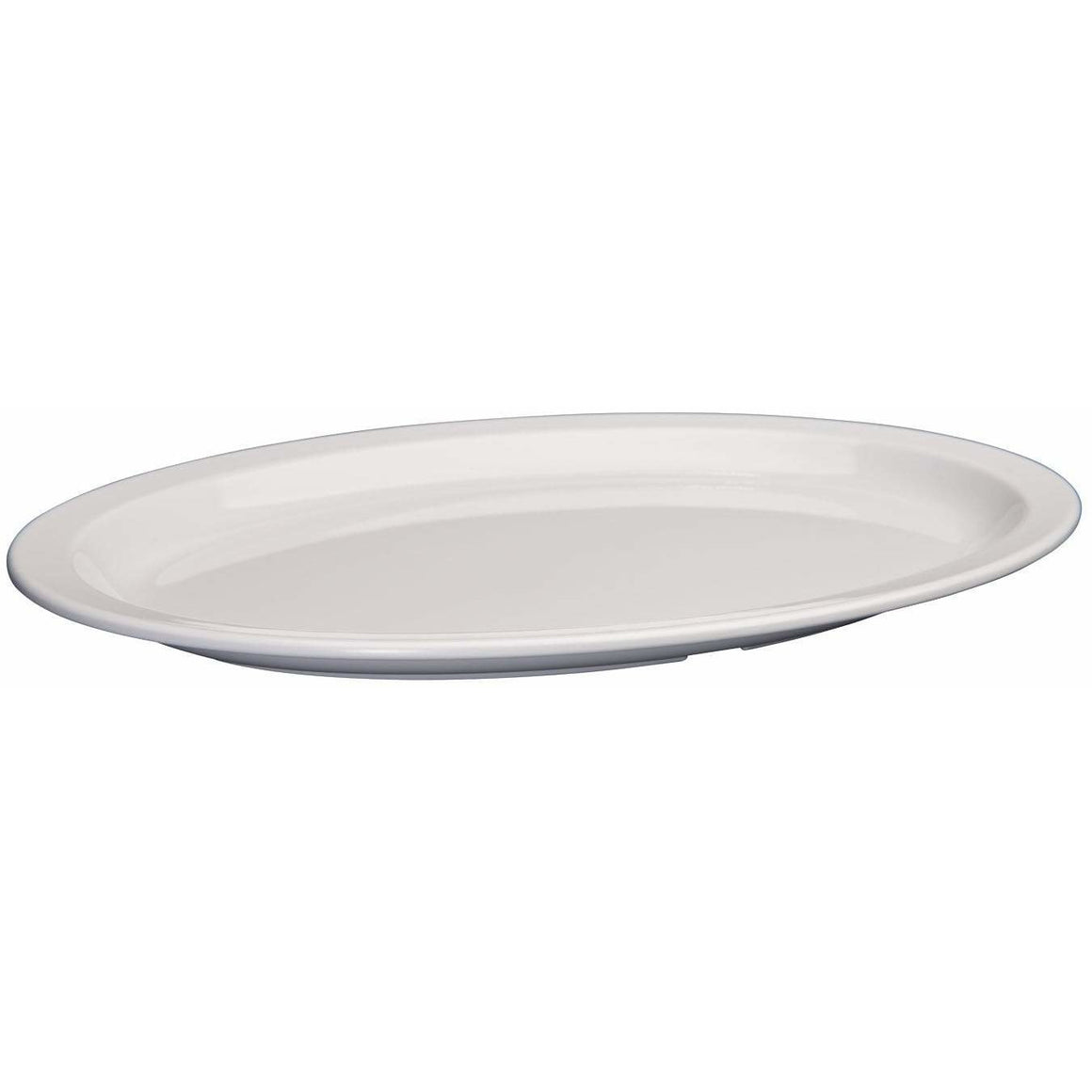 Winco - MMPO-1510W - 15-1/2" x 10-7/8" Melamine Oval Platters, Narrow Rim, White - Dinnerware - Maltese & Co New and Used  restaurant Equipment 