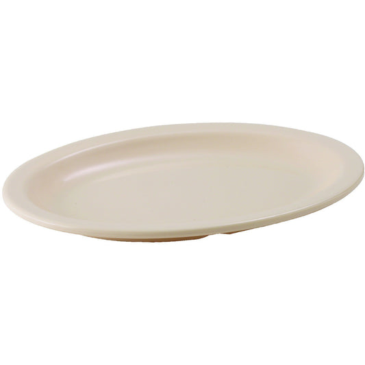 Winco - MMPO-96 - 9-3/4" x 6-3/4" Melamine Oval Platters, Narrow Rim, Tan - Dinnerware - Maltese & Co New and Used  restaurant Equipment 