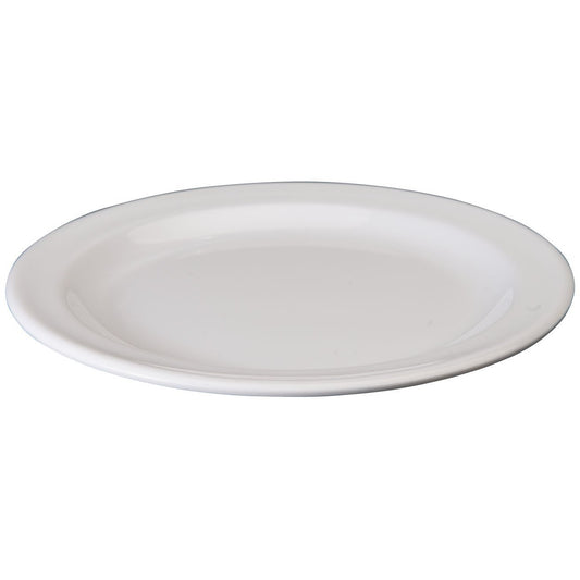 Winco - MMPR-7W - 7-1/2" Melamine Round Dessert Plates, White - Dinnerware - Maltese & Co New and Used  restaurant Equipment 
