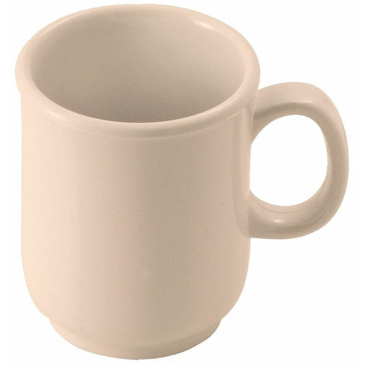 Winco - MMU-8 - 8oz Melamine Bulbous Mugs, Tan - Dinnerware - Maltese & Co New and Used  restaurant Equipment 