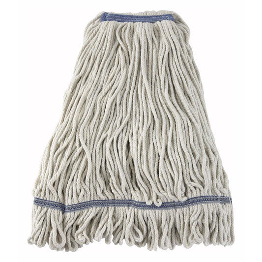 Winco - MOP-32W - Mop Head, White Yarn, 32oz, 800g, Looped End - Janitorial - Maltese & Co New and Used  restaurant Equipment 