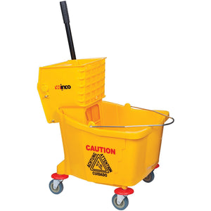 Winco - MPB-36 - Mop Bucket w/Wringer, 36qt, Yellow - Janitorial - Maltese & Co New and Used  restaurant Equipment 