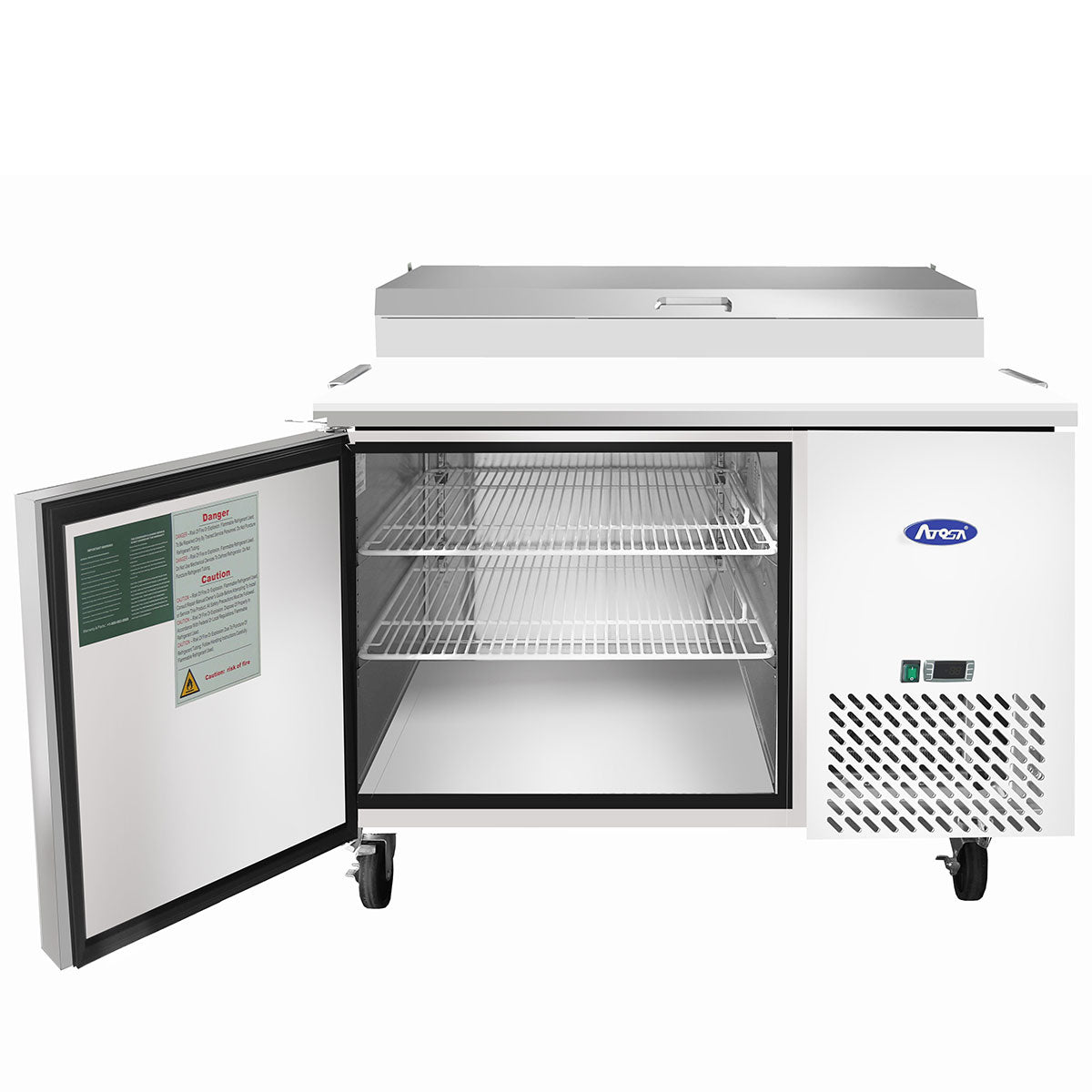 Atosa MPF8201GR 44'' Pizza Prep Table - 9.7 Cubic Ft - Maltese & Co New and Used  restaurant Equipment 