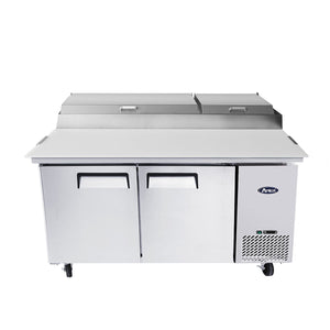 Atosa MPF8202GR 67'' Pizza Prep Table - 18.5 Cubic Ft - Maltese & Co New and Used  restaurant Equipment 