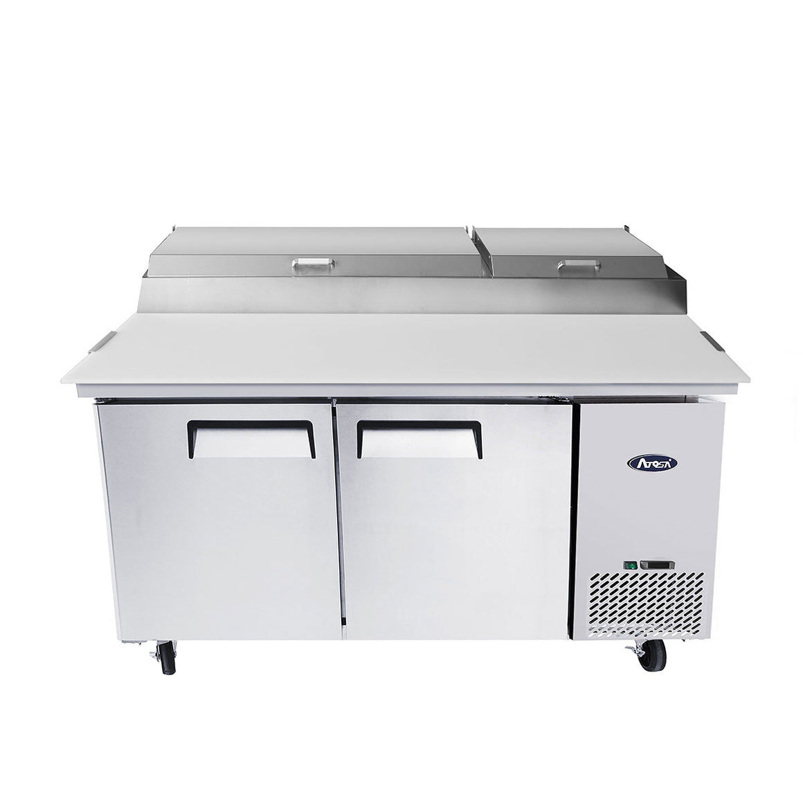 Atosa MPF8202GR 67'' Pizza Prep Table - 18.5 Cubic Ft - Maltese & Co New and Used  restaurant Equipment 