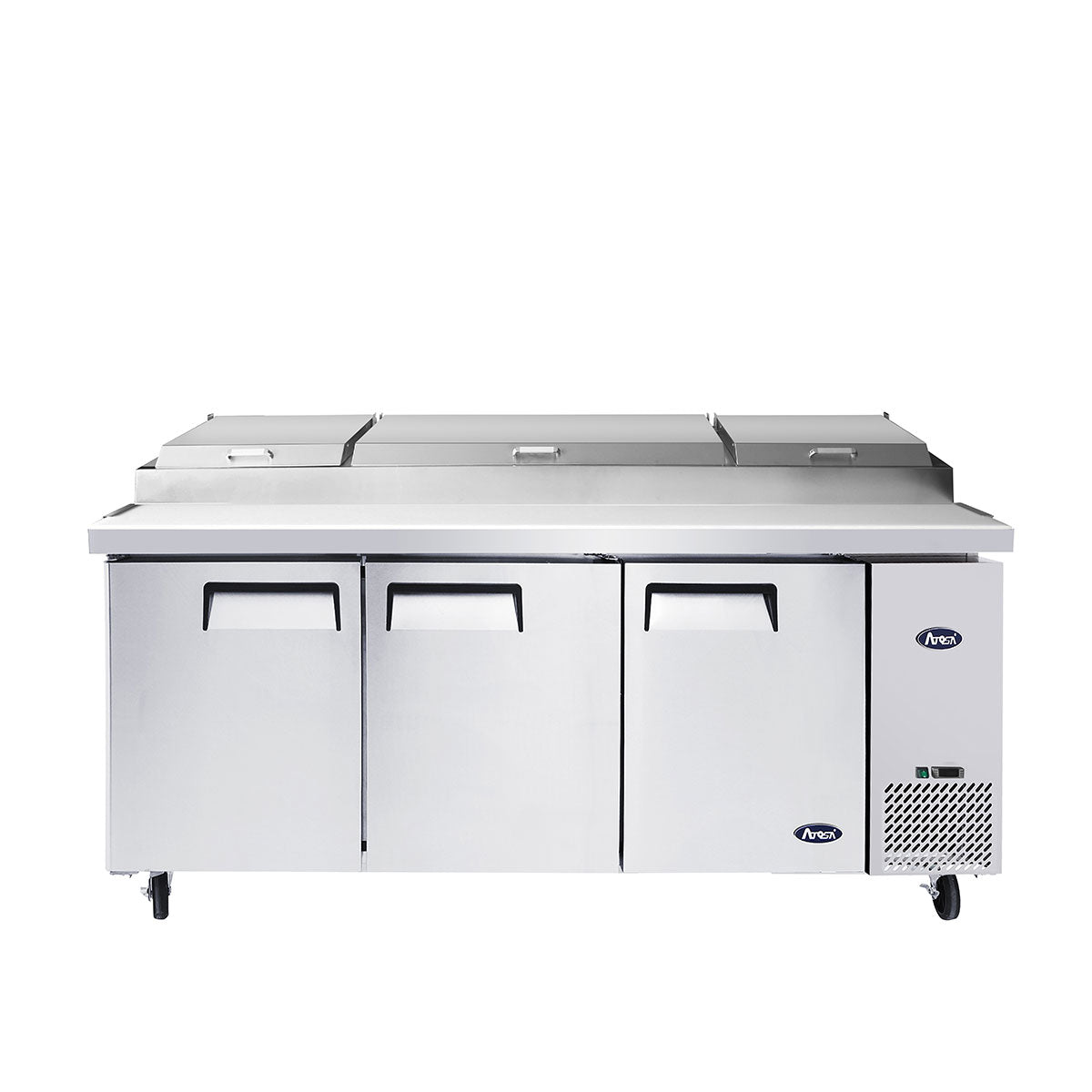 Atosa MPF8203GR 93'' Pizza Prep Table - 28.4 Cubic Ft - Maltese & Co New and Used  restaurant Equipment 
