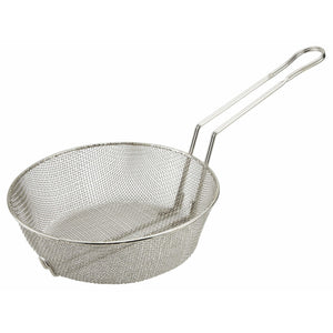 Winco - MSB-12F - 12" Culinary Basket, Fine Mesh, Nickel Plated - Kitchen Utensils - Maltese & Co New and Used  restaurant Equipment 