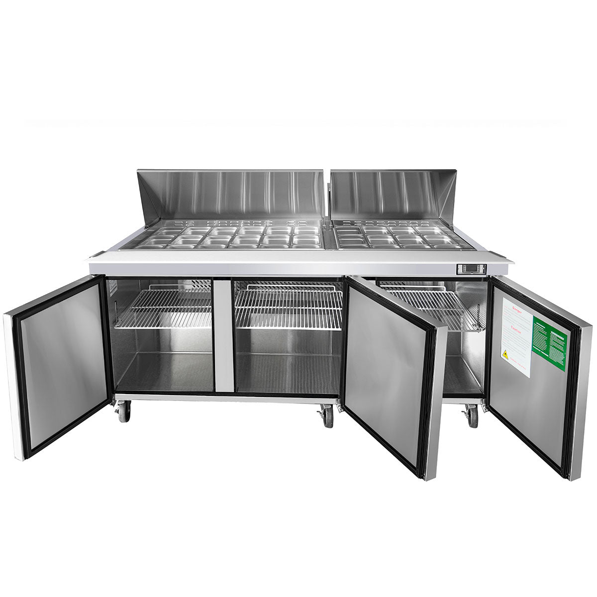 Atosa MSF8308GR 72'' Mega top Sandwich Prep. Table - 21.3 Cubic Ft - Maltese & Co New and Used  restaurant Equipment 