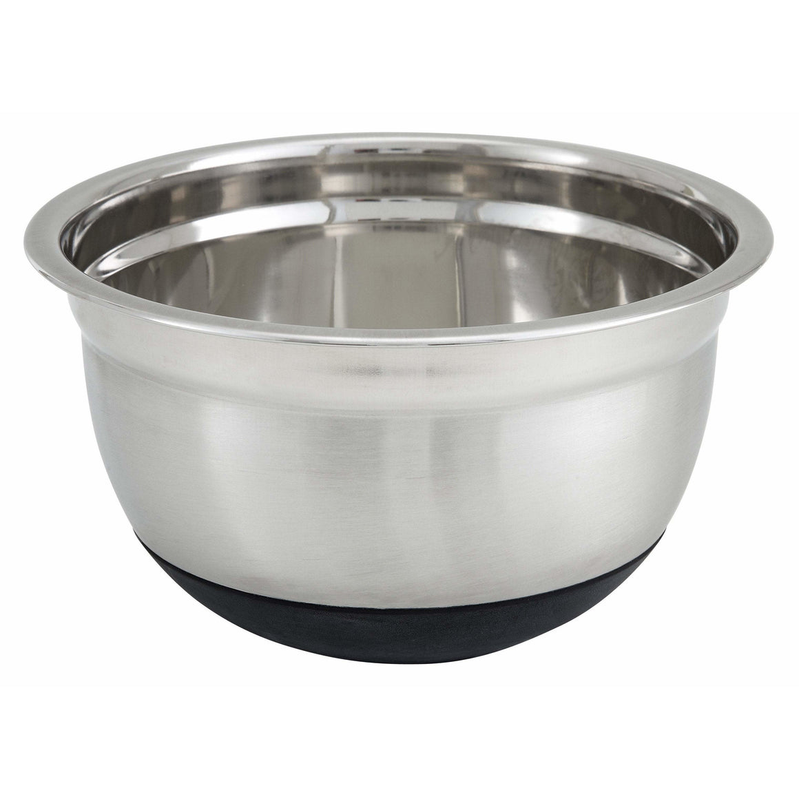 Winco - MXRU-150 - 1.5qt Mixing Bowl, Silicone Base, Stainless Steel - Food Preparation - Maltese & Co New and Used  restaurant Equipment 