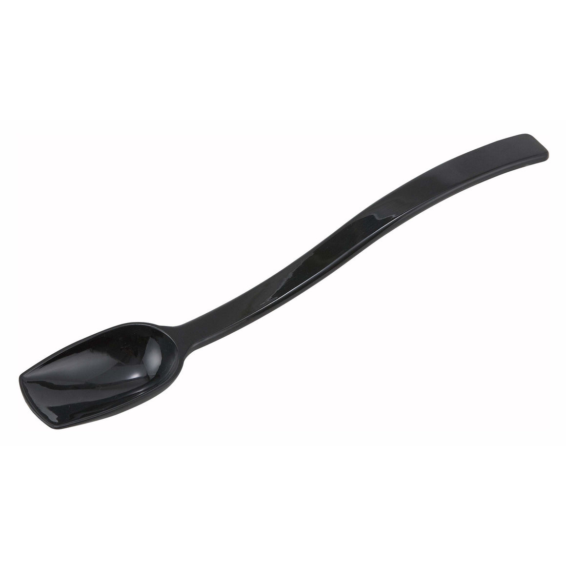 Winco - PSSB-10K - 10" Buffet Spoon, Square Edge, Black, PC - Buffet Service - Maltese & Co New and Used  restaurant Equipment 