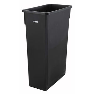 Winco - PTC-23K - 23gal Slender Trash Can, Black - Janitorial - Maltese & Co New and Used  restaurant Equipment 