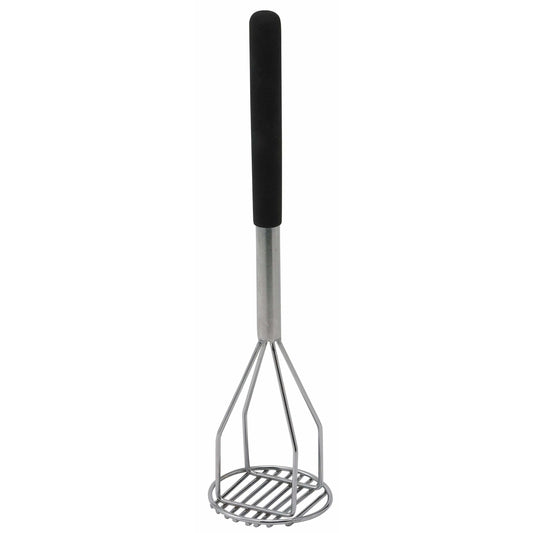 Winco - PTMP-18R - Potato Masher, Round, 4" x 18", Plastic Hdl, Stainless Steel - Kitchen Utensils - Maltese & Co New and Used  restaurant Equipment 