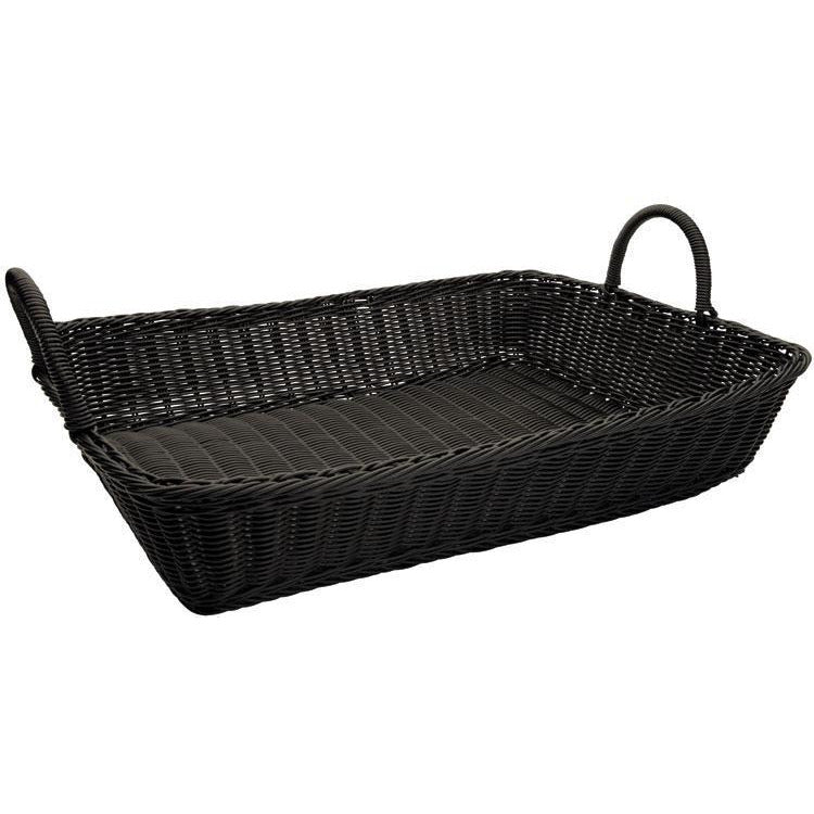 Winco - PWBK-1914T - Poly Woven Baskets, Rectangular w/Hdls, 19" x 14" x 4", 3pcs/pk - Tabletop - Maltese & Co New and Used  restaurant Equipment 