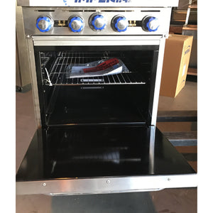 IMPERIAL-NEW-24" (4) FOUR BURNER RANGE WITH OVEN-IM-IR4-09165116-N - Maltese & Co New and Used  restaurant Equipment 