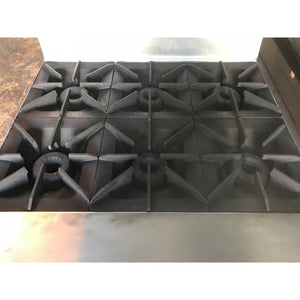 Vulcan- 6 Burner Range with cabinet base and upper storage shelve-VU-GH6S5-481568652-U - Maltese & Co New and Used  restaurant Equipment 