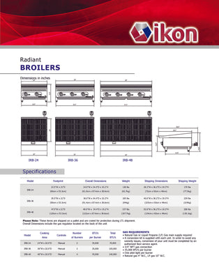 IRB-24 Radiant Broilers