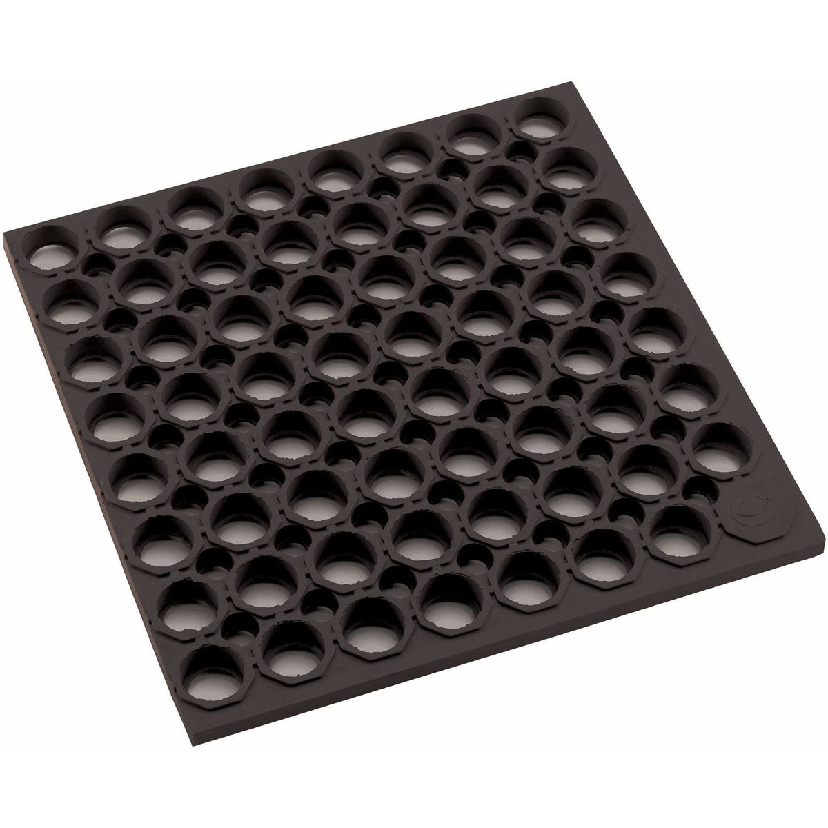 Winco - RBMH-35K - Rubber Floor Mat, 3' x 5' x 3/4", Straight Edges, Anti-fatigue, Black - Janitorial - Maltese & Co New and Used  restaurant Equipment 
