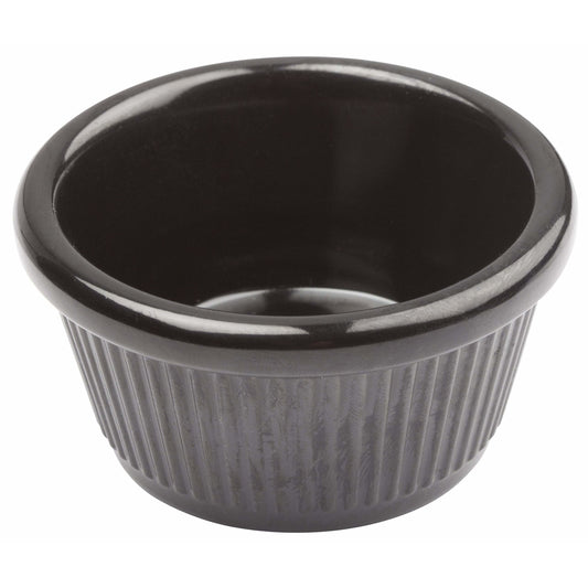 Winco - RFM-2K - 2oz Fluted Ramekins, Black - Dinnerware - Maltese & Co New and Used  restaurant Equipment 